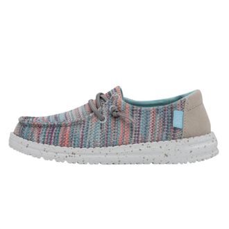 Hey Dude Womens Wendy Sox Sneaker In Sunset Pink