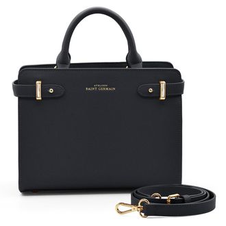 Ateliers Saint Germain Womens Handbag Massy - Black Leather - One Size
