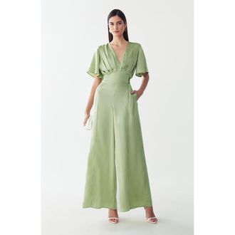Willa Fabian Jumpsuit in Sage Green at Nordstrom, Size 12