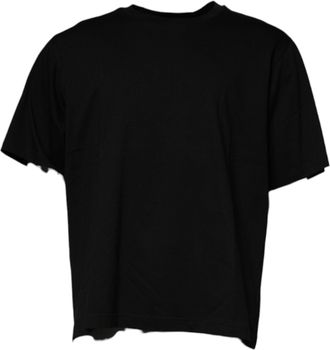 Dolce & Gabbana Mens Black Crew Neck Short Sleeve T-Shirt Cotton