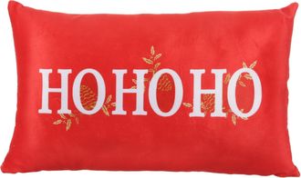 KASANOVA Cuscino divano natalizio 20x35 cm rosso Hohoho