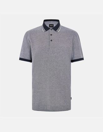 HUGO BOSS Mens Collared Neck Short Sleeve Polo Shirt - Navy - Size: 42
