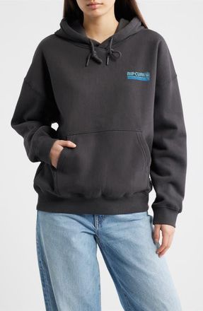 Rip Curl Ocean Break Heritage Hoodie in Washed Black at Nordstrom, Size Xx-Small