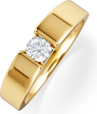 The Diamond Store Certified Jessica 18K Gold Diamond Engagement Ring 0.25CT-F-G/VS