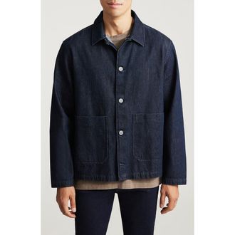 Mavi Two Pocket Denim Overshirt in Dark Indigo at Nordstrom, Size Xx-Large