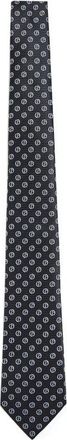 Giorgio Armani Ties, male, Black, Size: ONE SIZE Black Silk Ties
