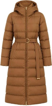 Max Mara Abrigo largo de plum&oacute;n - Coats - Mujer - Marr&oacute;n - XS
