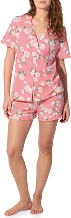 Bedhead Pajamas Print Jersey Short Pajamas in Pink Magnolias at Nordstrom, Size X-Small