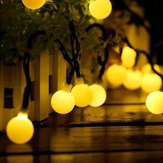 OEM Guirnalda De Luces Solares Para Exteriores, 50 Led, 7 M Con 8 Modos De Iluminaci&oacute;n, Bonitas Luces Decorativas Para Jard&iacute;n, Patio, &Aacute;rbol De Navidad, Fi
