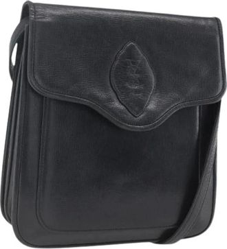 Saint Laurent Pre-owned Cross Body Bags, female, Black, Size: ONE SIZE Pre-owned Leather Shoulder Bag