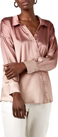 AS by DF Tramonto Blouse in Mauve at Nordstrom, Size X-Small
