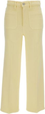 Frame Denim Yellow Flared High Rise Jeans