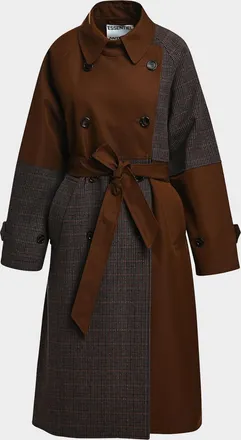 Essentiel Kagu Patchwork Trench Coat