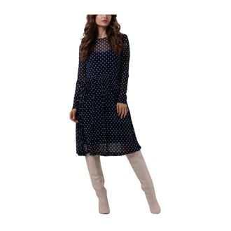 Lollys Laundry Lydia Midi Jurk - Dames - Casual kleedjes - Veelkleurig - XS - Katoen - Kleedjes