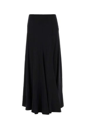 Chlo&eacute; Black Satin Skirt