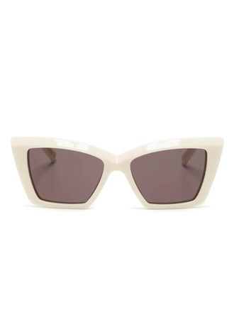 Saint Laurent Eyewear Occhiali da sole cat-eye - Bianco