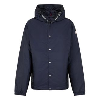 Moncler Heren, Jassen, Blauw, Maat: XL Polyamide