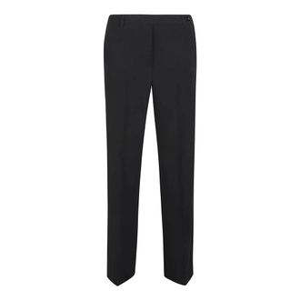 Pinko Pinko, Broeken, Dames, Zwart, L, Leer, Rufa Broeken