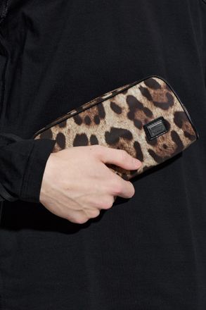 Dolce & Gabbana Handbag With Animal Motif, Mens, Brown
