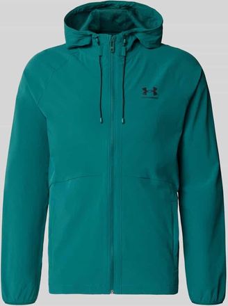 Under Armour Regular Fit Jacke mit Logo-Print Modell Vibe in Petrol, Gr&ouml;&szlig;e XXL
