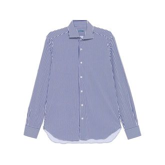 Barba Formal Shirts, male, Multicolor, Size: 2XL Striped Point-Collar Shirt