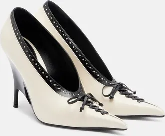 Alexander McQueen Salones con cu&ntilde;a Koko de piel