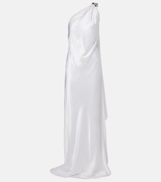 Ralph Lauren Collection Posie one-shoulder satin gown