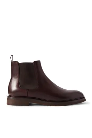 Brunello Cucinelli Leather Chelsea Boots
