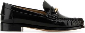 Ferragamo Black Solid Harry Loafers