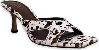 Shushop Fargo Slide Sandal in Cow Print Calf Hair at Nordstrom, Size 7.5
