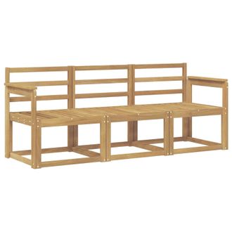 vidaXL Conjunto De Sof&aacute;s De Exterior 3 Pcs Blanco 189,5 X 63 X 73 Cm Vidaxl