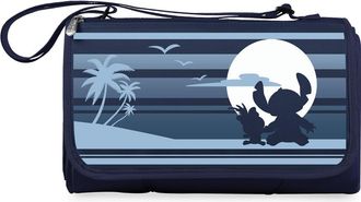 Picnic Time x Disney Lilo & Stitch Outdoor Picnic Blanket Tote in Navy Blue With Blue Flap at Nordstrom Rack