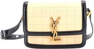 Saint Laurent Solferino Bag Quilted Suede Small shoulder bag - Beige