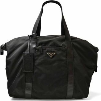 Prada unisex, Pre-owned, Zwart, Maat: ONE Size Nylon
