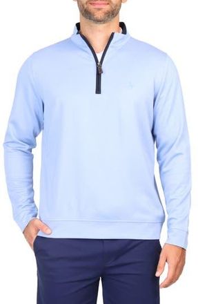 Tailorbyrd Modal Blend Quarter Zip Pullover in Oxford Blue at Nordstrom Rack, Size Large