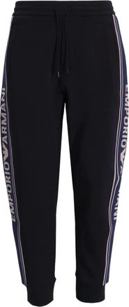 Emporio Armani logo-detail track pants - Blue