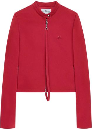 Courr&egrave;ges Giacca con applicazioni - Rosso