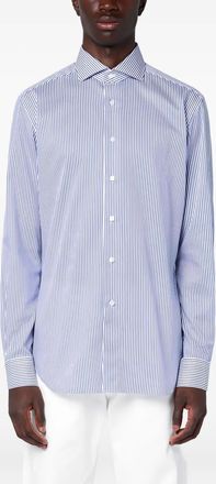 Xacus Gestreept overhemd - Blauw