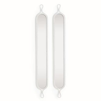 Napa Home & Garden 58.5H x 0.75D x 7.75W Silver Framed Tall Narrow Full Length Wall Mirrors Set of 2 at Nordstrom
