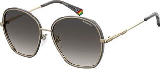 Polaroid PLD 6113/S 2M2/LB Womens Sunglasses Gold Size 56