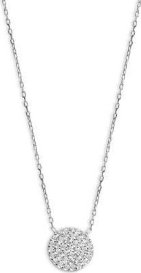 Argento Vivo CZ Circle Pendant Necklace at Nordstrom Rack