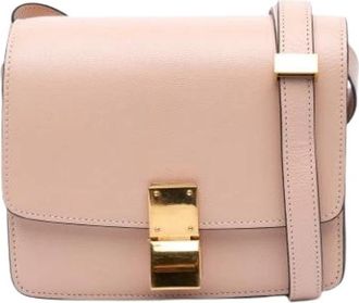 Celine Pre-owned Classic Box Crossbody Bag - Dames - Vintage Schoudertas - Roze - ONE Size - Leer - Vintage