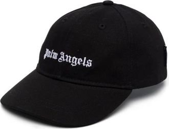 Palm Angels Logo Baseball Cap - unisex - Petten - Zwart - M - Accessoires