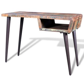Berkfield Home Reclaimed Wood Desk with Iron Legs