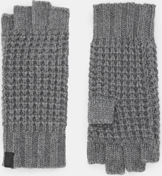 AllSaints Wool/Polyester Nevada Fingerless Wool Blend Gloves, Size: One Size