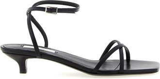 Toteme Leather Mid Heel Womens Pumps