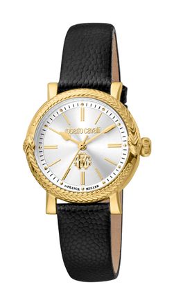 Roberto Cavalli Womens Black Band Watch - One Size