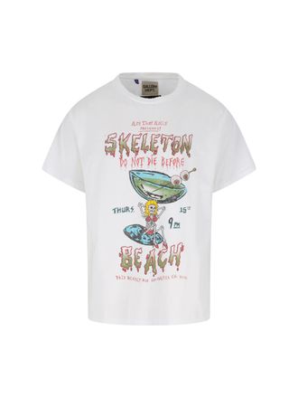 Gallery Dept. White Skeleton Beach Graphic T-Shirt