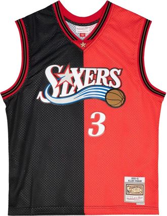 Mitchell & Ness x NBA Canotta Philadelphia 76ers 2000 Allen Iverson Split Swingman - Nero