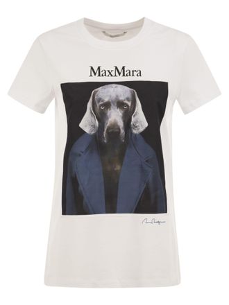Max Mara Camiseta De Algod&oacute;n Mxmcalca Con Estampado Gr&aacute;fico De Max Mara